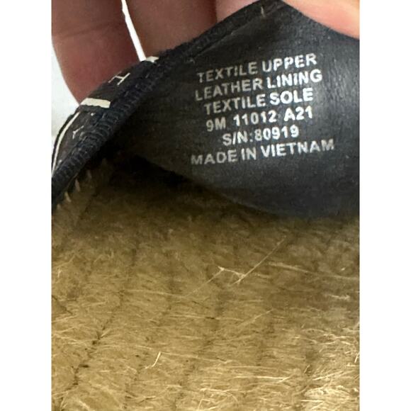 Tory Burch Slide Perfect Herringbone Ribbon Espadrille New - Picture 4 of 9